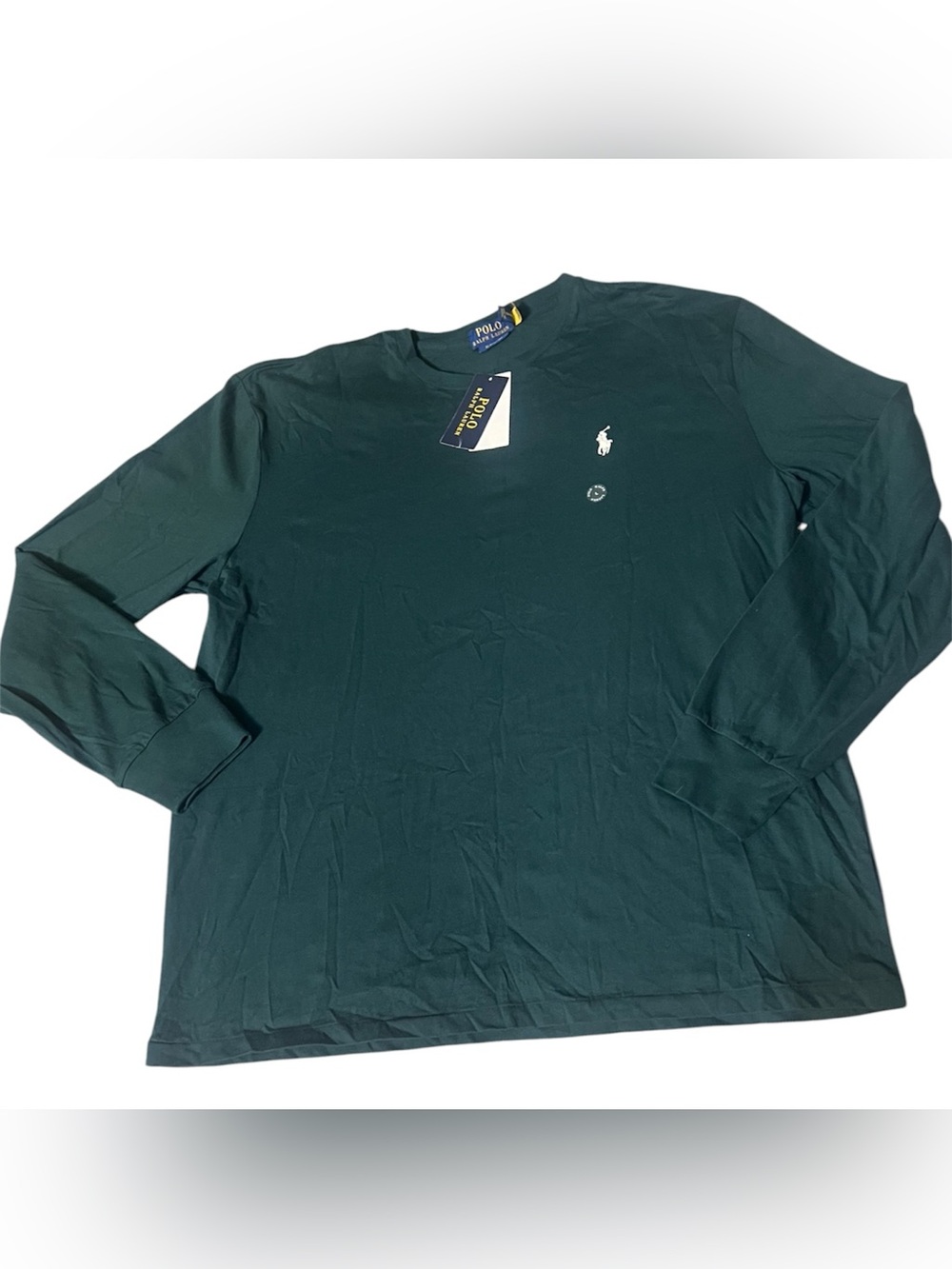 Polo Ralph Lauren Long Sleeve Graphic Shirt Dark Green Large NWT